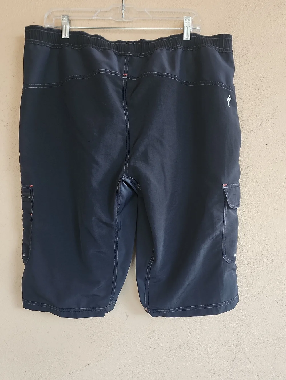 VINTAGE SPECIALIZED Black Nylon Cargo Shorts Mens XXL 38 40 Cycling Hiking Bike